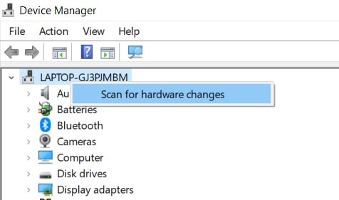 scan hardware changes