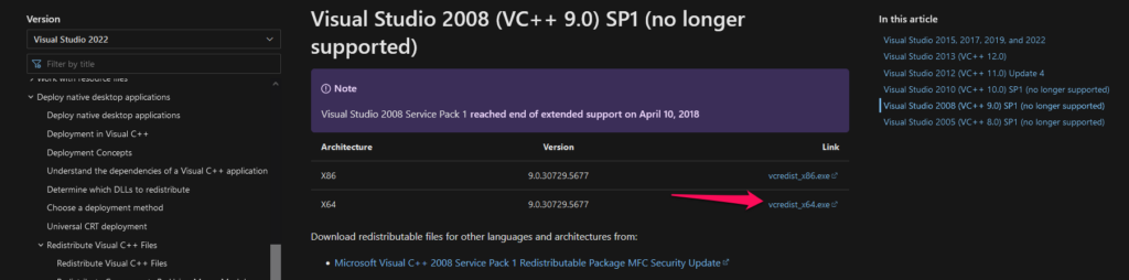Corrupted Microsoft Visual C Redistributable files (3)