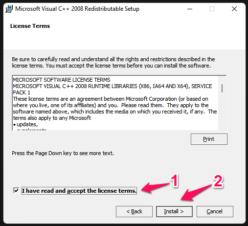 Corrupted Microsoft Visual C Redistributable files (5)